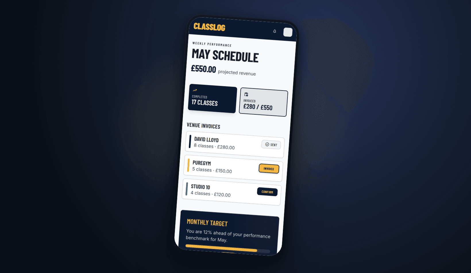 ClassLog — app screen